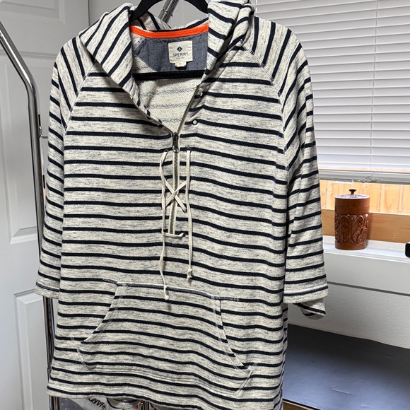 Sperry Navy and White Striped Pullover - Picture 1 of 3